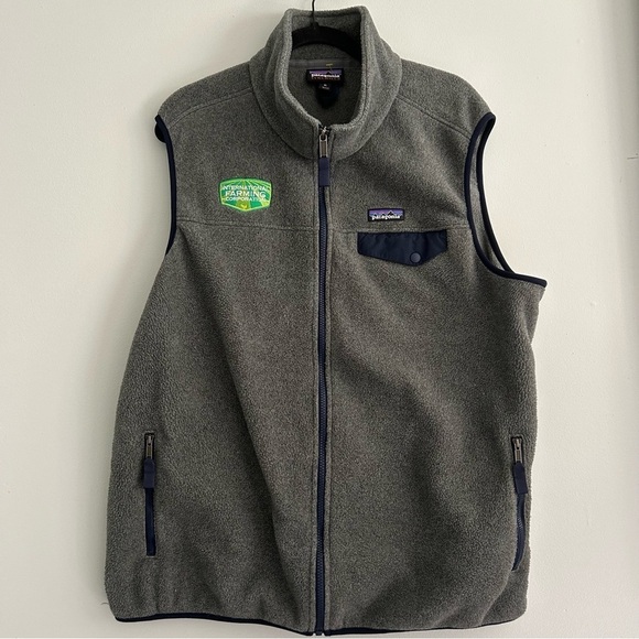 Patagonia Synchilla Vest International Farming Corporation Embroidered - Picture 1 of 5
